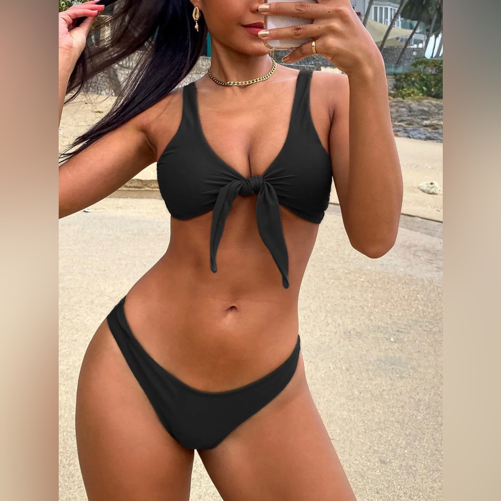 Bundle 3/20 w/ 9.99 Shipping ZAFUL Scrunch Butt Knotted Thong Bikini